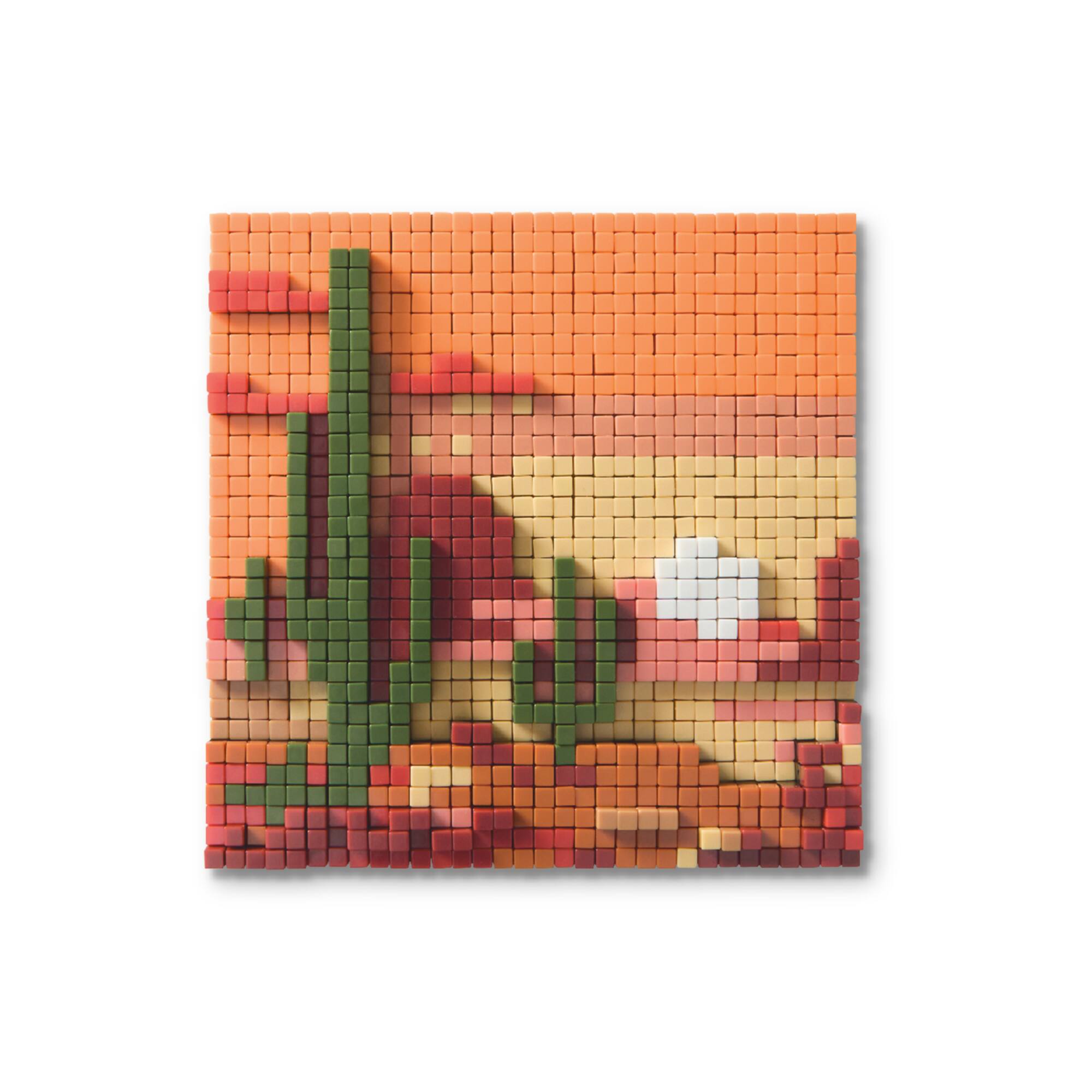 Desert Plants Pixelated Brick Art Kit by Make Market®